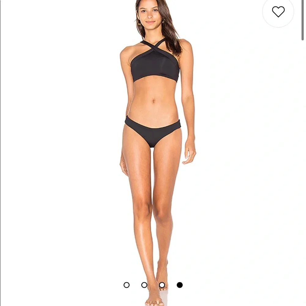 L*SPACE Sandy Bikini Bottom in Black